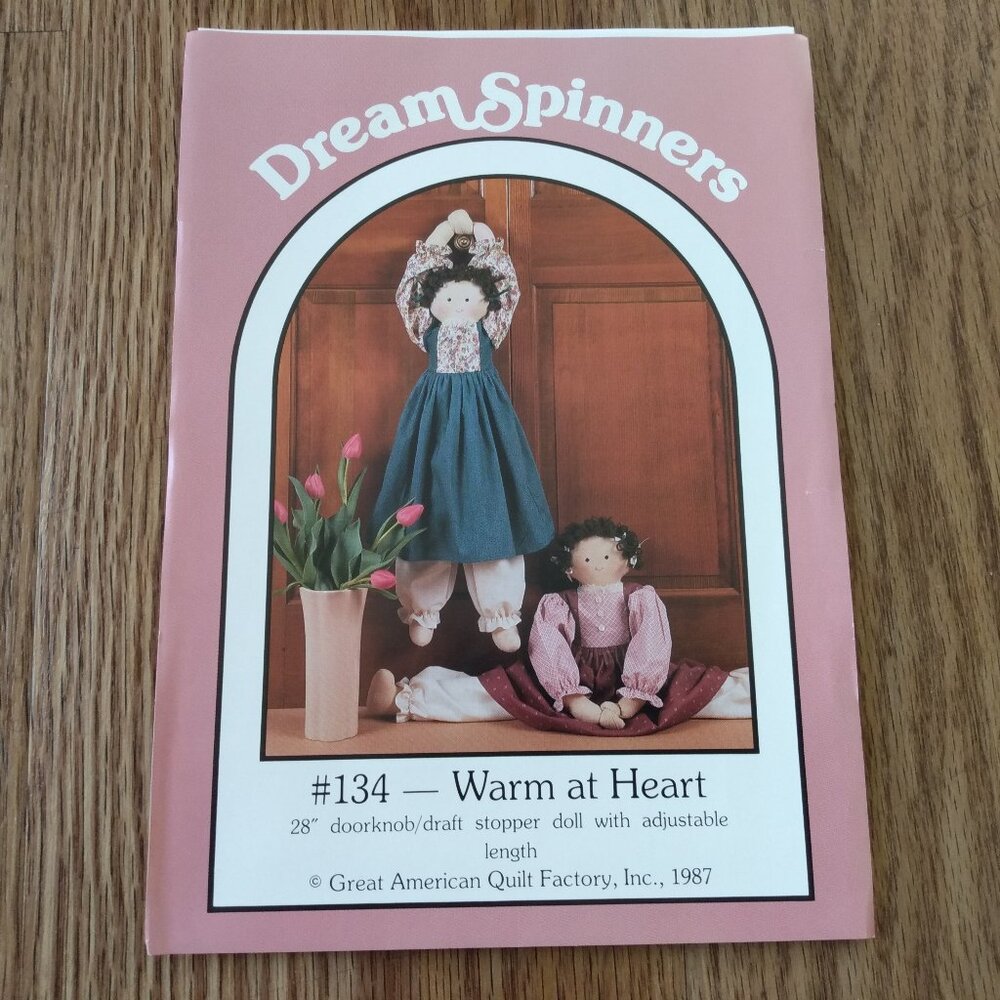 Vintage 28" Prairie Doll Sewing Pattern Draft Stopper Doorknob Hanger